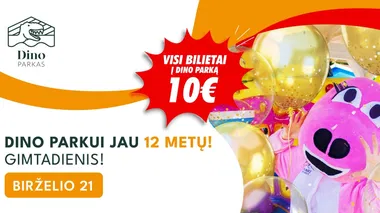 𝗚𝗜𝗠𝗧𝗔𝗗𝗜𝗘𝗡𝗜𝗦!!!!!!! 𝗗𝗶𝗻𝗼 𝗽𝗮𝗿𝗸𝘂𝗶 𝗷𝗮𝘂 𝟭𝟮 𝗺𝗲𝘁ų!
