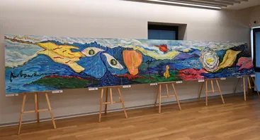 Šarūno Matijošaičio (Šaro‘) tapybos paroda „Dainos“