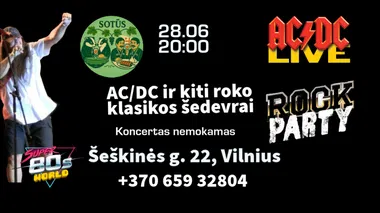 AC/DC ir kiti roko klasikos šedevrai gastrobare Sotūs Šeškai