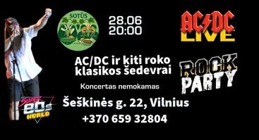 AC/DC ir kiti roko klasikos šedevrai gastrobare Sotūs Šeškai