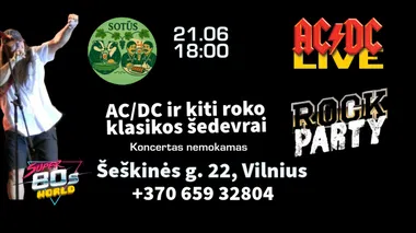 AC/DC ir kiti roko klasikos šedevrai gastrobare Sotūs Šeškai