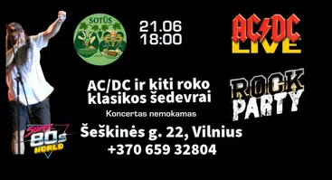 AC/DC ir kiti roko klasikos šedevrai gastrobare Sotūs Šeškai