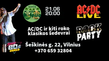 AC/DC ir kiti roko klasikos šedevrai gastrobare Sotūs Šeškai