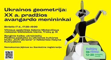 Ukrainiečių kultūros klube – apie XX a. pradžios Ukrainos avangardo menininkus