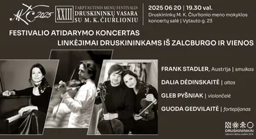 XXIII tarptautinio menų festivalio „Druskininkų vasara su M. K. Čiurlioniu“ atidarymo koncertas „Linkėjimai Druskininkams iš Zalcburgo ir Vienos“