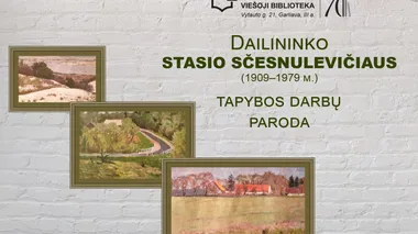 Dailininko Stasio Sčesnulevičiaus tapybos darbų paroda