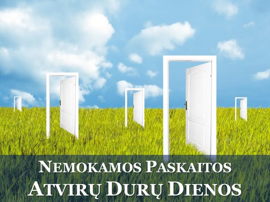 Online – NEMOKAMOS PASKAITOS | ATVIRŲ DURŲ DIENOS - RUGSĖJO 15 - 25 d. Online – NEMOKAMOS PASKAITOS | ATVIRŲ DURŲ DIENOS - RUGSĖJO 15 - 25 d.
