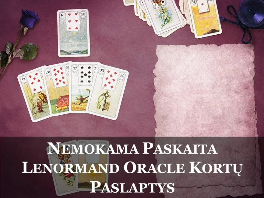 Online – NEMOKAMA PASKAITA | LENORMAND ORACLE KORTŲ PASLAPTYS - RUGSĖJO 16 d. Online – NEMOKAMA PASKAITA | LENORMAND ORACLE KORTŲ PASLAPTYS - RUGSĖJO 16 d.