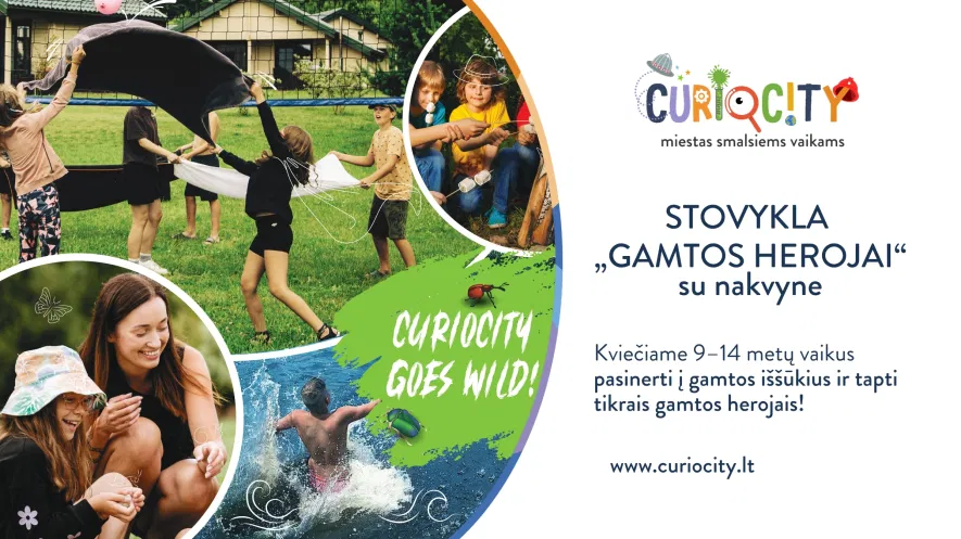 Stovykla „Gamtos herojai” su nakvyne Stovykla „Gamtos herojai” su nakvyne