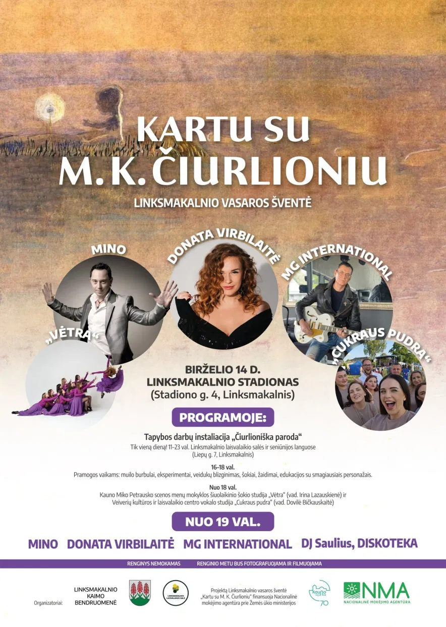 Vasaros šventė „Kartu su M. K. Čiurlioniu“ Vasaros šventė „Kartu su M. K. Čiurlioniu“