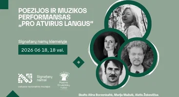 Poezijos ir muzikos perfomansas „Pro atvirus langus“ #3