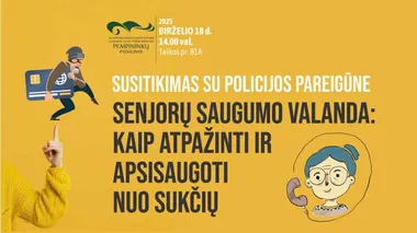 Susitikimas senjorams su policijos pareigūne