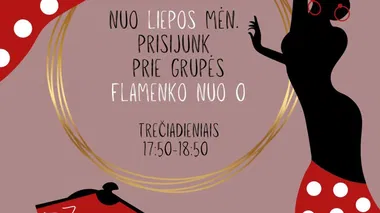 Flamenko šokio pamokos nuo 0. Prisijukite nuo liepos mėn.