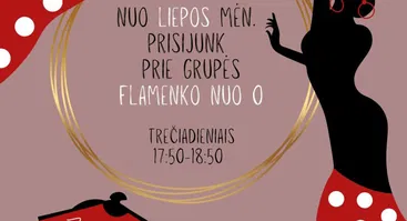 Flamenko šokio pamokos nuo 0. Prisijukite nuo liepos mėn.