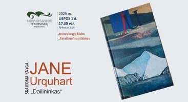 Atviras knygų klubo „Paraštėse“ susitikimas: J. Urquhart romano „Dailininkas“ aptarimas