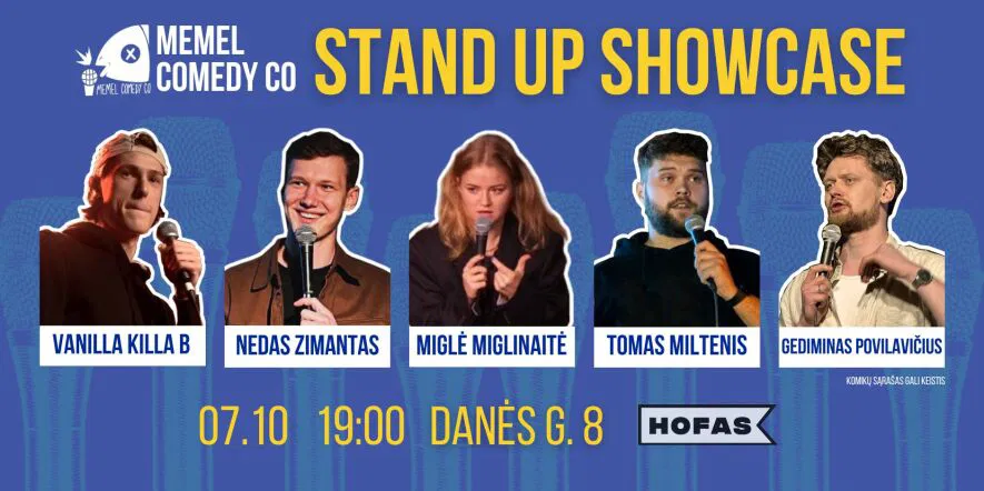 Memel Comedy Co - STAND UP Showcase - HOFAS Klaipėda 07.10 Memel Comedy Co - STAND UP Showcase - HOFAS Klaipėda 07.10
