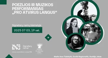 Poezijos ir muzikos perfomansas „Pro atvirus langus“ #4 