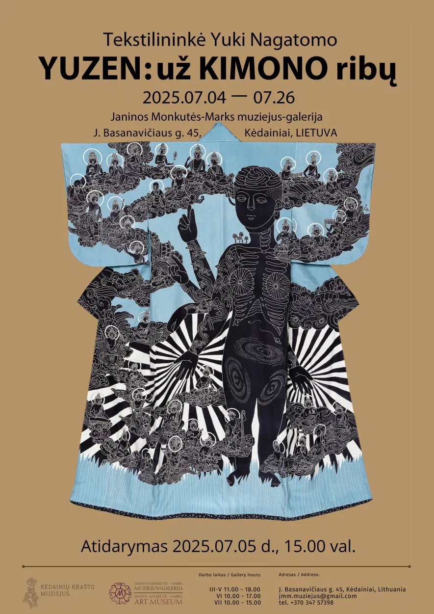 Tekstilininkės Yuki Nagatomo (Japonija) tekstilės paroda „YUZEN: už KIMONO ribų“ Tekstilininkės Yuki Nagatomo (Japonija) tekstilės paroda „YUZEN: už KIMONO ribų“