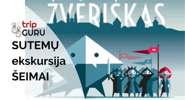 SUTEMŲ ekskursija SU ŽIBINTAIS ŠEIMAI "Žvėriški nuotykiai Kauno senamiestyje"