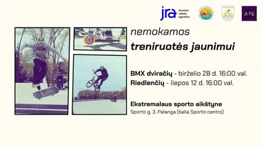 Nemokamos treniruotės ekstremalaus sporto aikštyne
