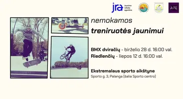 Nemokamos treniruotės ekstremalaus sporto aikštyne