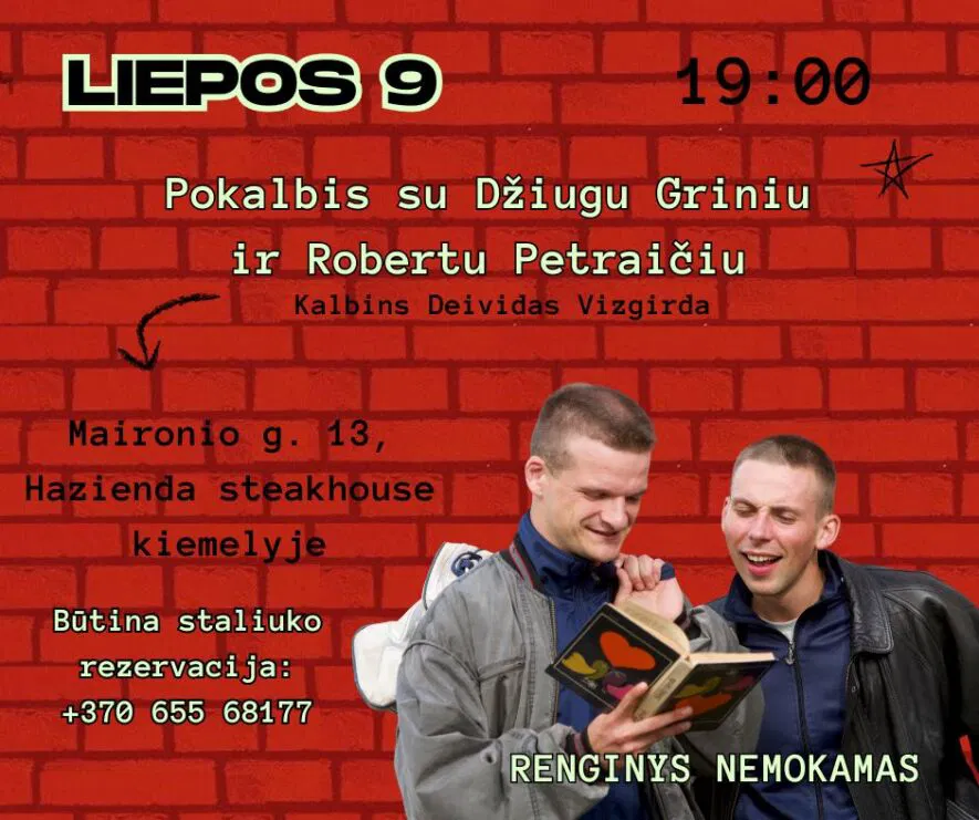 Pokalbis su „Pietinia kronikas” aktoriais: Džiugu Griniu ir Robertu Petraičiu Pokalbis su „Pietinia kronikas” aktoriais: Džiugu Griniu ir Robertu Petraičiu