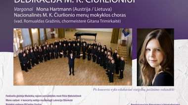 IV tarptautinis Mažeikių vargonų muzikos festivalis. Sakralinės muzikos koncertas DEDIKACIJA M. K. ČIURLIONIUI