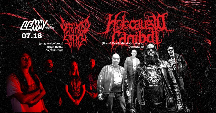 DEFEATED SANITY (progressive brutal death metal, JAV/DE) / HOLOCAUSTO CANIBAL (PT) DEFEATED SANITY (progressive brutal death metal, JAV/DE) / HOLOCAUSTO CANIBAL (PT)