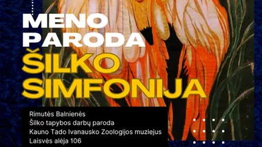 Rimutės Balnienės šilko tapybos paroda „Šilko simfonija“