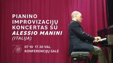 Pianino improvizacijų koncertas su Alessio Manini