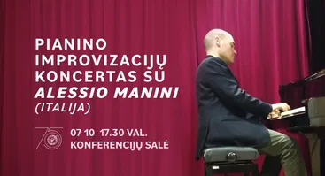 Pianino improvizacijų koncertas su Alessio Manini
