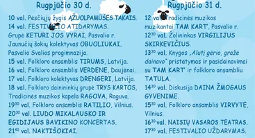 Jubiliejinis – X Tarptautinis amatų ir meno festivalis „Vilnonės dienos“
