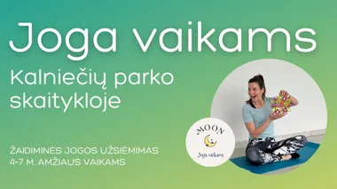 Joga vaikams Kalniečių parko skaitykloje