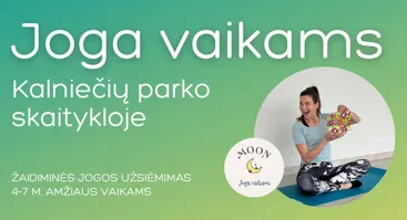 Joga vaikams Kalniečių parko skaitykloje