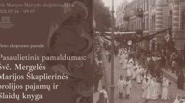 Vieno eksponato paroda. Pasaulietinis pamaldumas: Švč. Mergelės Marijos Škaplierinės brolijos pajamų ir išlaidų knyga