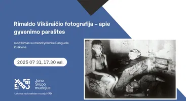 Susitikimas su menotyrininke Danguole Ruškiene „Rimaldo Vikšraičio fotografija – apie gyvenimo paraštes“