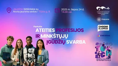 Paskaita „Ateities profesijos ir minkštųjų įgūdžių svarba“