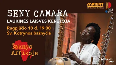 Senny Camara koncertas. Laukinės laisvės kerėtoja