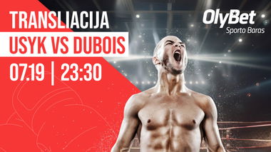 USYK VS DUBOIS – TIESIOGINĖ TRANSLIACIJA