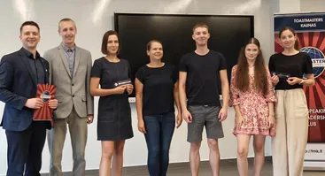 324-asis klubo Toastmasters Kaunas viešojo kalbėjimo renginys