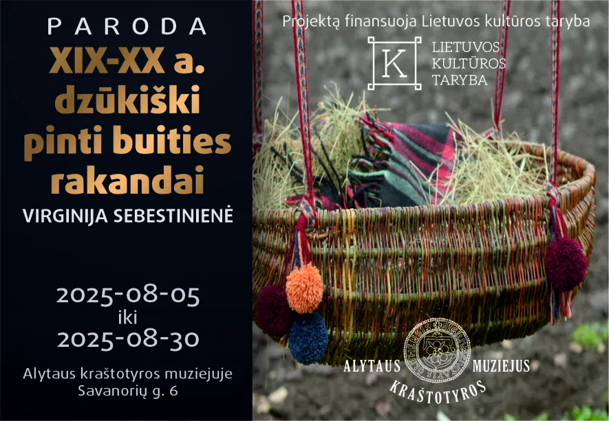 Virginijos Sebestinienės darbų parodos „XIX-XX a. dzūkiški pinti buities rakandai“ atidarymas Virginijos Sebestinienės darbų parodos „XIX-XX a. dzūkiški pinti buities rakandai“ atidarymas