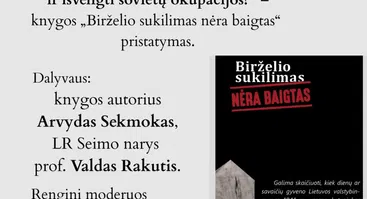Knygos pristatymas  „Ar Lietuva 1939 m. rugsėjį galėjo atsiimti Vilnių ir išvengti sovietų okupacijos?“