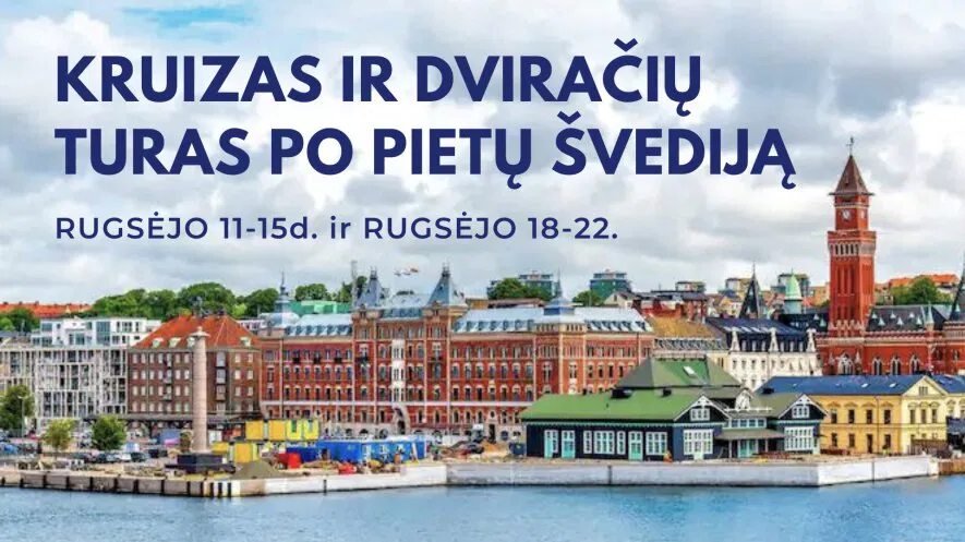 Kruizas ir dviračių turas po Pietų Švediją Kruizas ir dviračių turas po Pietų Švediją