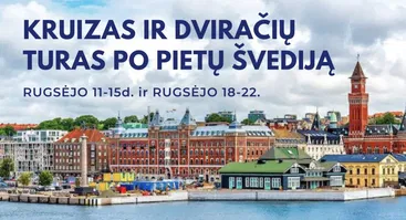Kruizas ir dviračių turas po Pietų Švediją