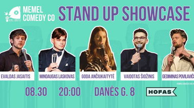 PASKUTINIS ŠIĄ VASARĄ!!! Memel Comedy Co - STAND UP Showcase