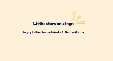 Anglų kalbos teatro būrelis vaikams
