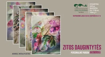 Zitos Daugintytės personalinė darbų paroda „Akimirka“