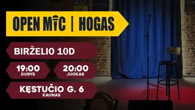 Open mic Komedijos vakaras