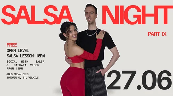 SALSA NIGHT @ The Old Cuban Pub FREE, event in Vilnius
