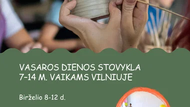 Keramikos dienos stovykla vaikams Vilniuje